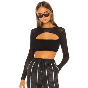 I.AM.GIA black mesh crop size L
